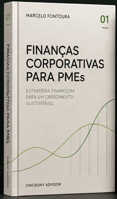 Capa ilustrativa de Finanças Corporativas para PMEs, por Marcelo Fontoura