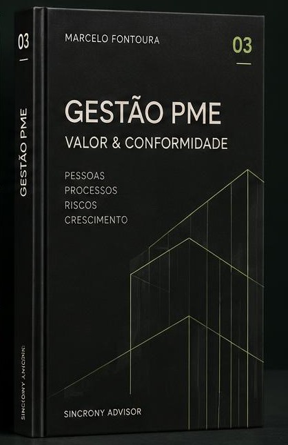 Capa ilustrativa de Gestão PME: Valor & Conformidade, por Marcelo Fontoura